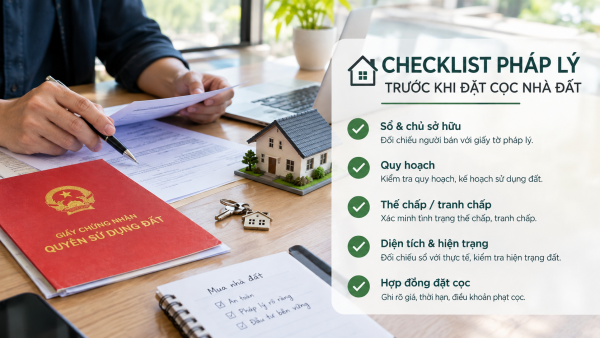 Checklist pháp lý trước khi đặt cọc nhà đất